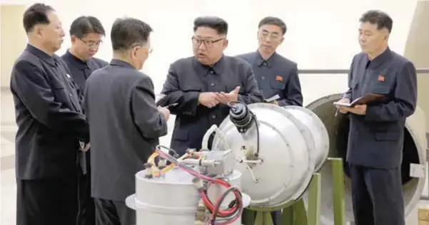  ?? |AP ?? Corea del Norte calificó la sexta prueba nuclear como un éxito, lo cual fue criticado por diversos líderes globales, como el presidente de Estados Unidos, Donald Trump.