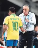  ?? FOTO: AFP ?? Tite asegura que neymar estaba bien antes del partido de ayer.