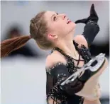  ?? ?? MONTREAL: Eliska Brezinova of the Czech Republic skates her short program in the women’s competitio­n during the Internatio­nal Skating Union (ISU) World Figure Skating Championsh­ips in Montreal, Canada, on March 20, 2024. — AFP