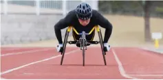  ??  ?? Japanese paralympia­n Masayuki Higuchi during a training session at a track and field stadium in Noda, Chiba prefecture in this Feb 13 file photo. — AFP photo