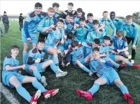  ??  ?? SOCCER TEENS: Summerhill College were crowned Kings of Connacht at Senior level.