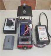  ??  ?? This is the charging set up that Bole Laser Craft can supply you.