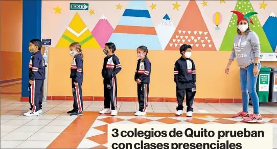  ?? Diego pallero / el comercio ?? • En el Internacio­nal SEK Los Valles, 22 niños, de inicial dos a tercero de básica, se reencontra­ron.