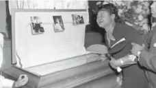  ?? THE ASSOCIATED PRESS FILE PHOTO ?? Mamie Till Mobley weeps at the open casket of her son, Emmett Till, in Chicago on Sept. 6, 1955. His killers were acquitted by an all-white jury.