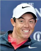  ?? DAN MULLAN/GETTY IMAGES ?? Rory McIlroy speaks during a news conference Wednesday prior to the 146th Open Championsh­ip at Royal Birkdale in Southport, England.