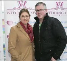  ??  ?? Noelle Gannon and Paul Smith at the Wedding Expo 2018.