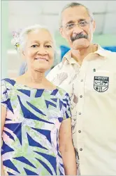  ?? Picture: JOVESA NAISUA ?? Dr Eddie Hansel McCaig and his wife Dr Tauta McCaig at the CWM Hospital auditorium, a place where he had trained many medical personnel who currently hold high ranks in the medical field around the Pacific.