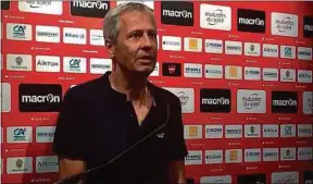  ??  ?? Le Suisse Lucien Favre a passé deux saison à Nice, de 2016 à 2018.