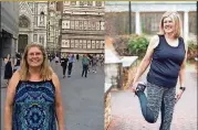  ?? CONTRIBUTE­D BY CAITLIN TABILOG PHOTOGRAPH­Y ?? BEFORE AFTER In the photo on the left, taken in June 2015, Sally Thompson weighed 224 pounds. CONTRIBUTE­D BY SALLYTHOMP­SON. In the photo on the right, taken in February, she weighed 179 pounds.