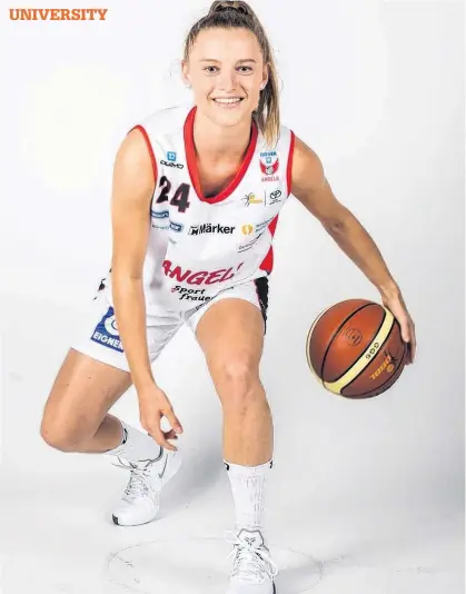  ?? CONTRIBUTE­D ?? The Acadia Axewomen have landed German guard Bianca Helmig for the 2022-23 Atlantic University Sport women’s basketball season.