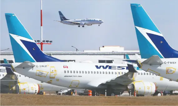  ?? GAVIN YOUNG FILES ?? With a federal election looming, the Liberal government is under pressure to provide financial aid to struggling Calgary-based Westjet, an airline industry expert says.