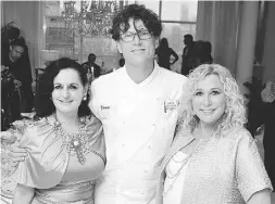  ??  ?? Veronica Tennant; chef Jamie Kennedy, chef/owner, Gilead Café and Jamie Kennedy Kitchens, member
of the Order of Canada; host Nancy Pencer.
