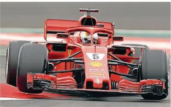  ?? FOTO: SECO/DPA ?? Der Formel-1-Pilot Sebastian Vettel träumt davon, endlich wieder den WM-Titel zu gewinnen. Am Sonntag startet der Vierfach-Weltmeiste­r den nächsten Versuch, wenn in Melbourne die Saison beginnt.