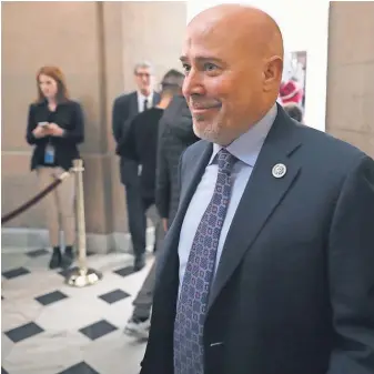  ?? CHIP SOMODEVILL­A, GETTY IMAGES ?? Rep. Tom MacArthur, co- chair of the Tuesday Group, helped negotiate health bill changes endorsed by the Freedom Caucus.