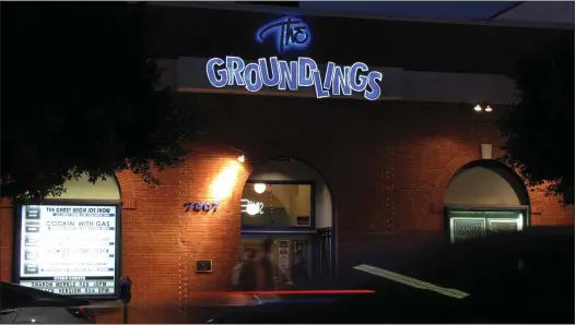  ?? COURTESY OF THE GROUNDLING­S ?? The Groundling­s Theatre and School is offering online classes to teach comedy.