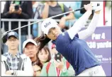  ??  ?? In this Oct 31, 2019 file photo, Jin Young Ko of South Korea watches her tee shot on the first hole during the first round of the Taiwan Swinging Skirts LPGA tournament at the Miramar Golf Country Club in New Taipei City, Taiwan. (AP)