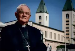  ?? ?? LEFT: Archbishop Henryk Hoser at Medjugorje; he was the Vatican’s special envoy to the site of the famous Marian apparition­s.