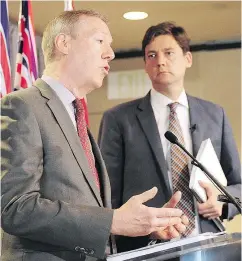  ?? — NICK PROCAYLO/FILES ?? B.C. Attorney General David Eby says he expects the province to raise the issue of real estate moneylaund­ering compliance with the federal government.