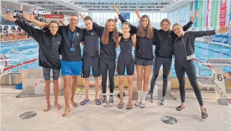  ?? FOTO: TG BIBERACH ?? Trotz eines intensiven Trainingsl­agers zeigten die TG-Schwimmer in Stuttgart zahlreiche Topleistun­gen.