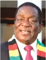  ??  ?? President Mnangagwa