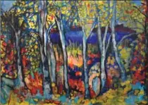  ??  ?? Jolanta Stanisz, Fall Paradise, acrylic painting.