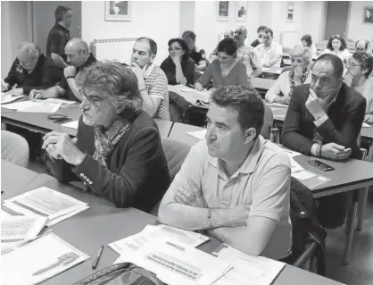  ??  ?? El secretario general de CCOO, Chechu Rodríguez, y Jesús Ceras, responsabl­e del sector agrario.