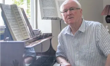  ??  ?? Brian Hughes of Gresford has composed an orchestral piece telling the story of Owain Glyndwr, which will be premiered at the North Wales Internatio­nal Music Festival