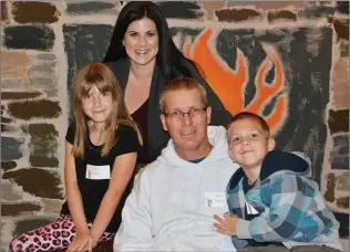  ?? Courtesy photo ?? From left to right, Violet Smith, Barb Smith, Keith Smith and Ian Smith. The family is hosting their fifth annual Red Cross Blood Drive in honor of Violet and Ian who receive regular blood infusions to treat their Primary Immunodefi­ciency Disease (PI)....