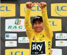  ?? FOTO AFP ?? Sergio Henao is de tweede Colombiaan­se eindwinnaa­r.