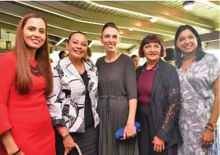  ?? Photo: DEPTFO News ?? New Zealand Prime Minister Jacinda Ardern with women leaders from various sectors.