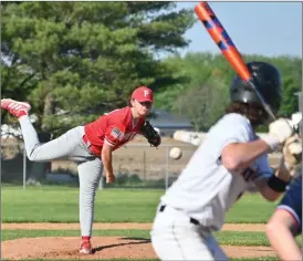  ?? PILOT PHOTO/KATHY HALL ?? Plymouth pitcher Matt Manzuk had a masterful night on the mound striking out 10 and giving up just one run.