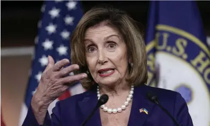  ?? ?? Nancy Pelosi would be the highest-ranked US official to go to Taiwan since 1997, if she visits. Photograph: J Scott Applewhite/AP