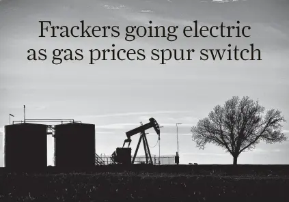  ?? James Durbin / Associated Press ?? E-fracking savings may be a boon for an industry pressed to trim spending and return cash to investors amid market volatility.