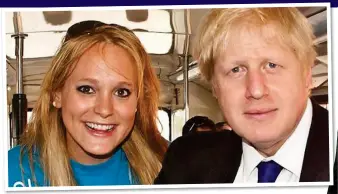  ??  ?? ON THE MARCH: Jennifer Arcuri poses, right, outside Downing Street on Friday morning, bound for a Westminste­r meeting, and, above, pictured with ‘friend’ Boris Johnson in 2012