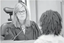  ?? Laura Skelding / Austin AmericanSt­atesman via AP ?? State District Judge Julie Kocurek, shown in March 2014, remained hospitaliz­ed Monday night in stable condition at an Austin hospital.