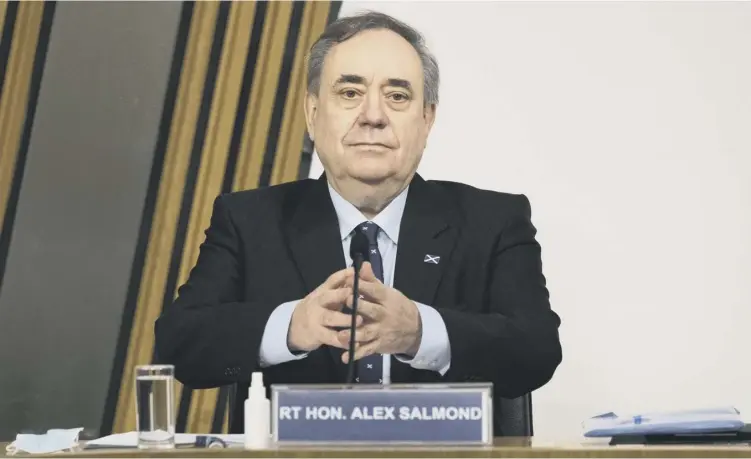  ??  ?? 0 Former first minister Alex Salmond has said he will initiate legal action against Leslie Evans, the permanent secretary of the Scottish Government.