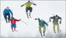  ?? Doug Pensinger, Gety Images ?? Canada’s Chris Del Bosco, second from right, competes in the men’s ski cross final in Aspen, Colo., on Sunday.