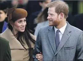  ?? Alastair Grant Associated Press ?? IN THE RUN-UP to the wedding of Prince Harry (formally Henry) and Meghan Markle this weekend, British tabloids have treated her family like nutty relatives.