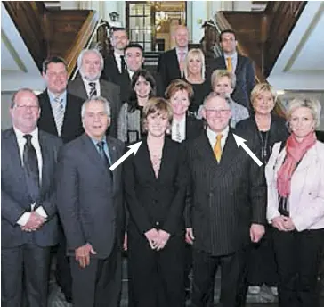  ?? PHOTO TIRÉE DU SITE DE L’ASSEMBLÉE NATIONALE ?? L’ex-présidente du Parlement wallon Émily Hoyos, alors qu’elle était reçue à Québec par son homologue Jacques Chagnon, en mai 2011.