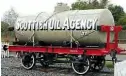  ??  ?? Above: Scottish Oil Agency tank wagon restored at Livingston. SCOTTISH MUSEUM OF THE SHALE OIL INDUSTRY