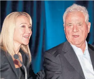  ?? FRANK GUNN THE CANADIAN PRESS FILE PHOTO ?? Frank Stronach stepped down as head of Magna in 2015, at which point Belinda took over.