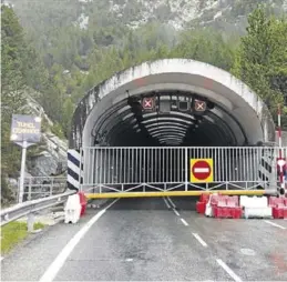  ?? GOBIERNO DE ARAGÓN ?? El túnel de Bielsa-Aragnouet permanece cerrado.