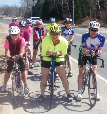  ?? KENORA BOREALIS MULTISPORT PHOTO ?? There’s nothing like getting together with friends for a little exercise and fellowship, as these cyclists with Kenora Borealis Multisport illustrate. Clubs across the province offer a wide range of activities for various skill levels.