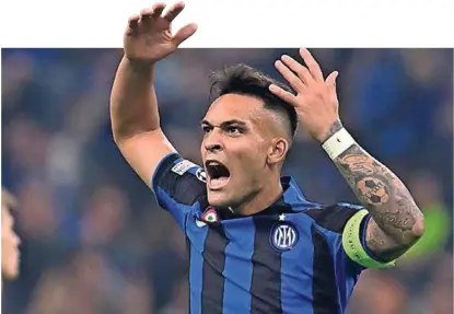  ?? ?? Lautaro Martinez predvodi napad crno-plavih