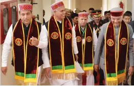  ?? — PTI ?? President Ram Nath Kovind attends the 9th convocatio­n of Dr Y. S. Parmar University of Horticultu­re and Forestry in Solan, Himachal Pradesh, on Monday.