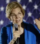  ?? Associated Press ?? 2020 Democratic presidenti­al candidate Sen. Elizabeth Warren speaks to local residents during an organizing event, Friday, May 3, in Ames, Iowa.