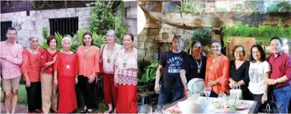  ??  ?? FIESTA IN PARI-AN. At Casa Gorordo during the celebratio­n of the feast day of San Juan Bautista, from left, Gavin Sanson Bagares, SunStar’s Cookie Newman and Chinggay Utzurrum, Pepit Revilles, Dr. Jera Oporto, Terry Manguerra and Merlie Bernad. Right...