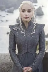  ??  ?? Mother of dragons: Emilia Clarke back as Daenerys Targaryen in Game of Thrones