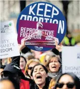  ?? REUTERS ?? Pro abortistas se manifestar­on