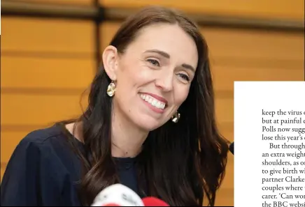  ?? ?? Jacinda Ardern gives her resignatio­n speech